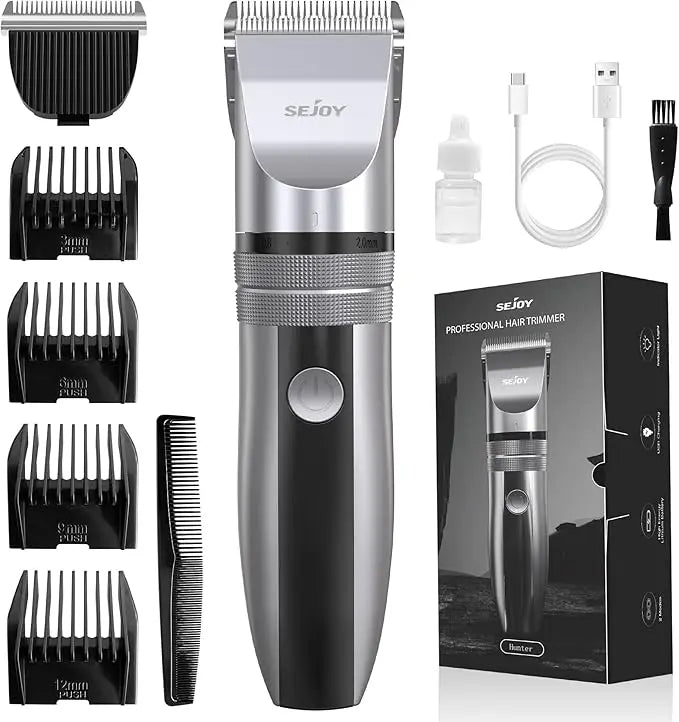 SEJOY Hair Trimmer for Men Hair Clippers for Barbers  Electric Trimmer Rechargeable Cordless Shaver (OiI Not Included)）