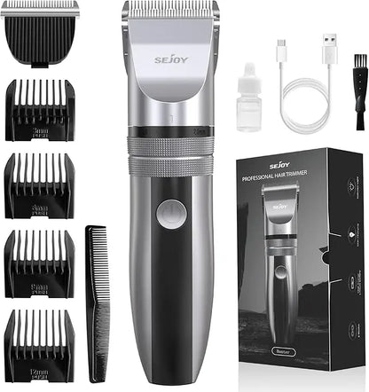 SEJOY Hair Trimmer for Men Hair Clippers for Barbers  Electric Trimmer Rechargeable Cordless Shaver (OiI Not Included)）