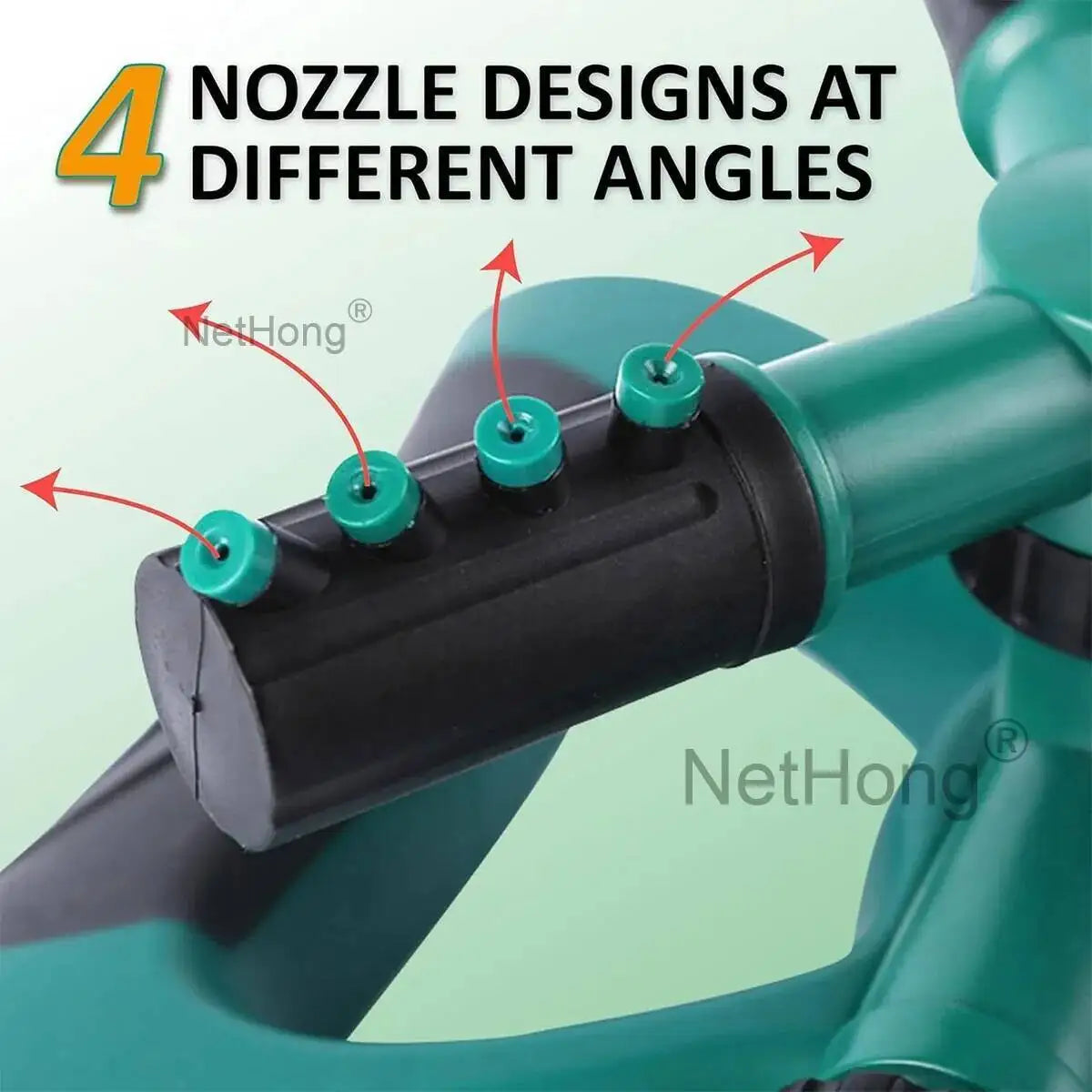 3-Arms 360° Rotating Garden/Lawn Sprinkler System Automatic Watering Irrigation~