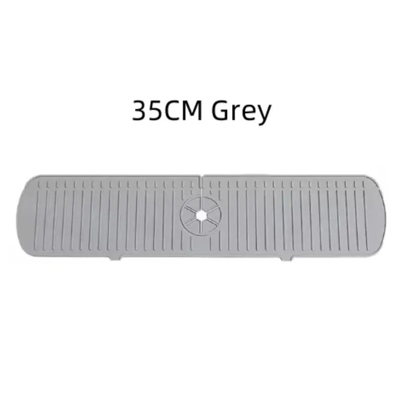 1pcs Silicone Faucet Water Catcher Mat Sink Splash Guard Anti Slip Spill Proof Drying Pad Kitchen Gadgets Home Sink Accessories