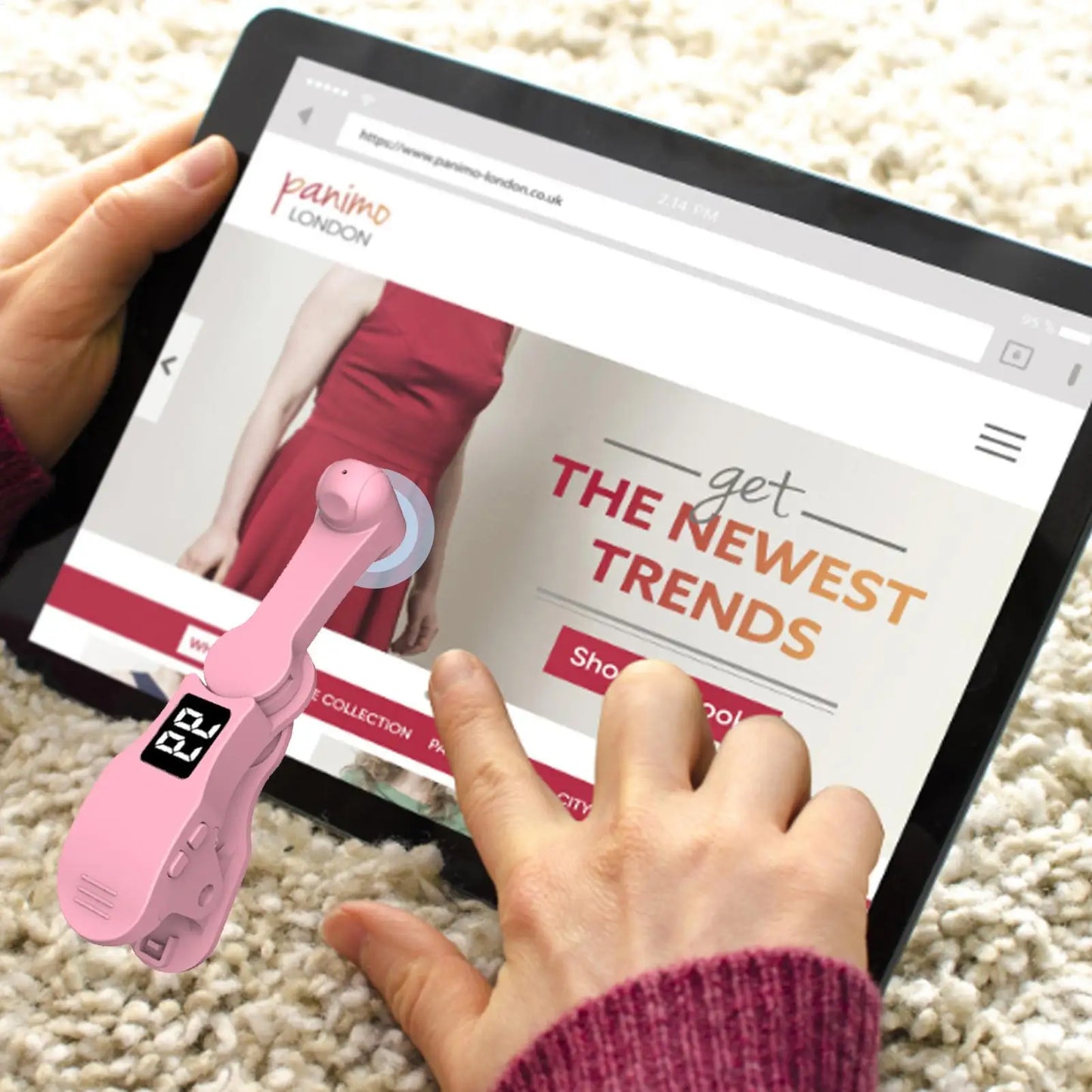 Auto Clicker for Phone Automatic Screen Tapper Adjustable Auto Clicker tool for Gaming Shopping Live Broadcasts Reward Tasks