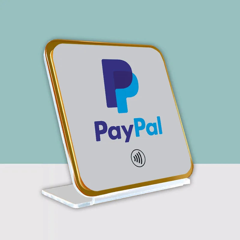 NFC Dual Chips Acrylic Restaurant Table Display Stand for Google+Instagram Google+Facebook Social Media