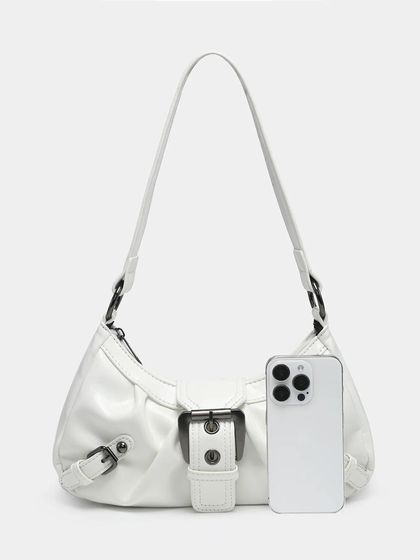 Heißer Verkauf Maillard-Stil Retro kleine Tasche Spicy Girl Y2K Wasteland-Stil Vintage Leder Schulter Achselhöhle Tasche 2025