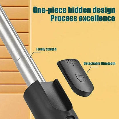 Selfie Stick Wireless Tripod Stand with Light Bluetooth Remote Extendable Tripod for iPhone Mobile Phone Tiktok Live Streaming