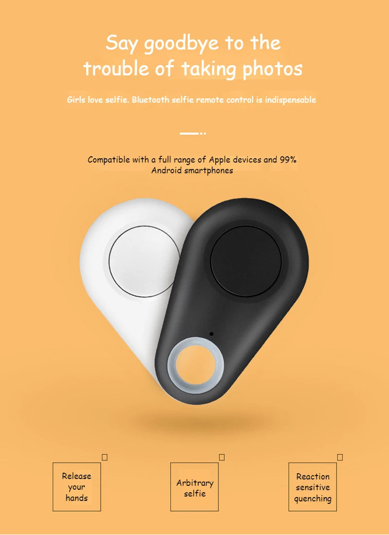 Mobile Phone Shutter Bluetooth Remote Control Selfie, Android Ios Water Drop Wireless Remote Photography, Open 20m Use Distance