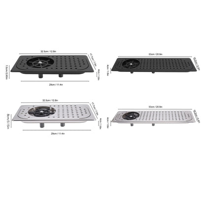 Built-in Cup Washer Stainless Steel Glass Cleaning Rinser High Pressure Cup Washer With Drain Drip Tray Hose For Bar Coffee Shop