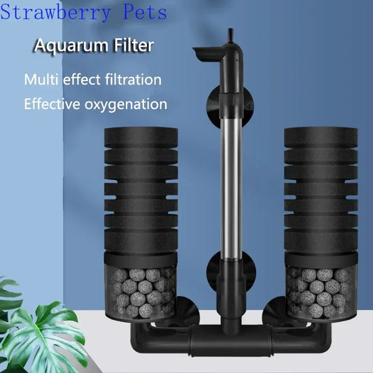Premium Aquarium Bio Filter - Biochemical Sponge Filter for Fish Tank Air Pump & Skimmer System