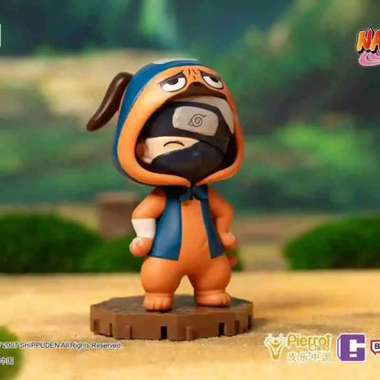 Naruto Bnfigureq Pajamars Series Blind Box Action Figures Model Sasuke Kakashi Costume Design Decoration Gift Toy