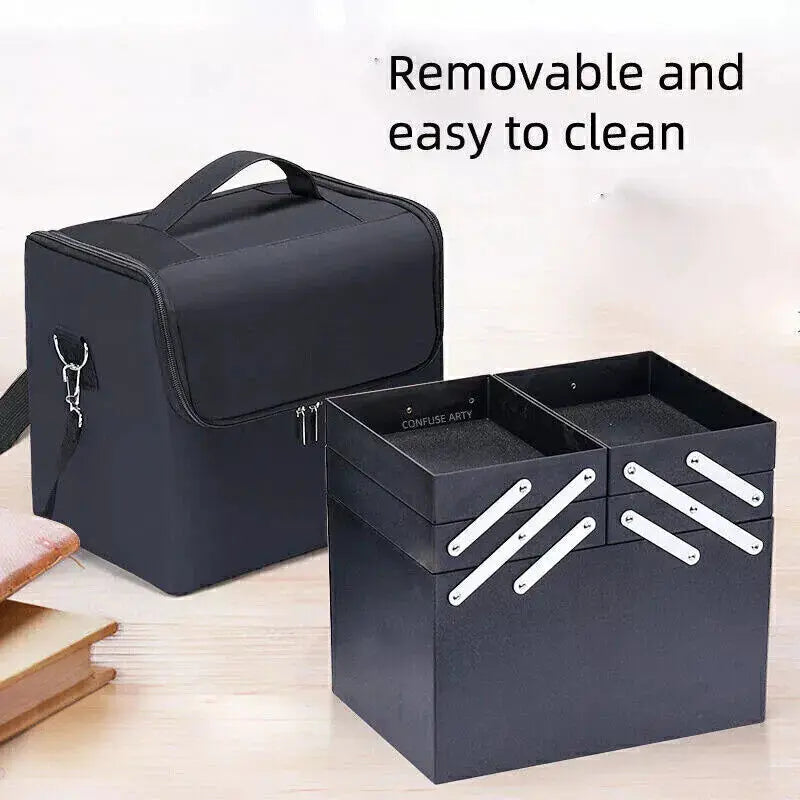 Makeup Case Portable Travel Cosmetics Make Up Storage Organizer Box Oxford clothJewelry Nail Beauty Vanity Suitcase for Women