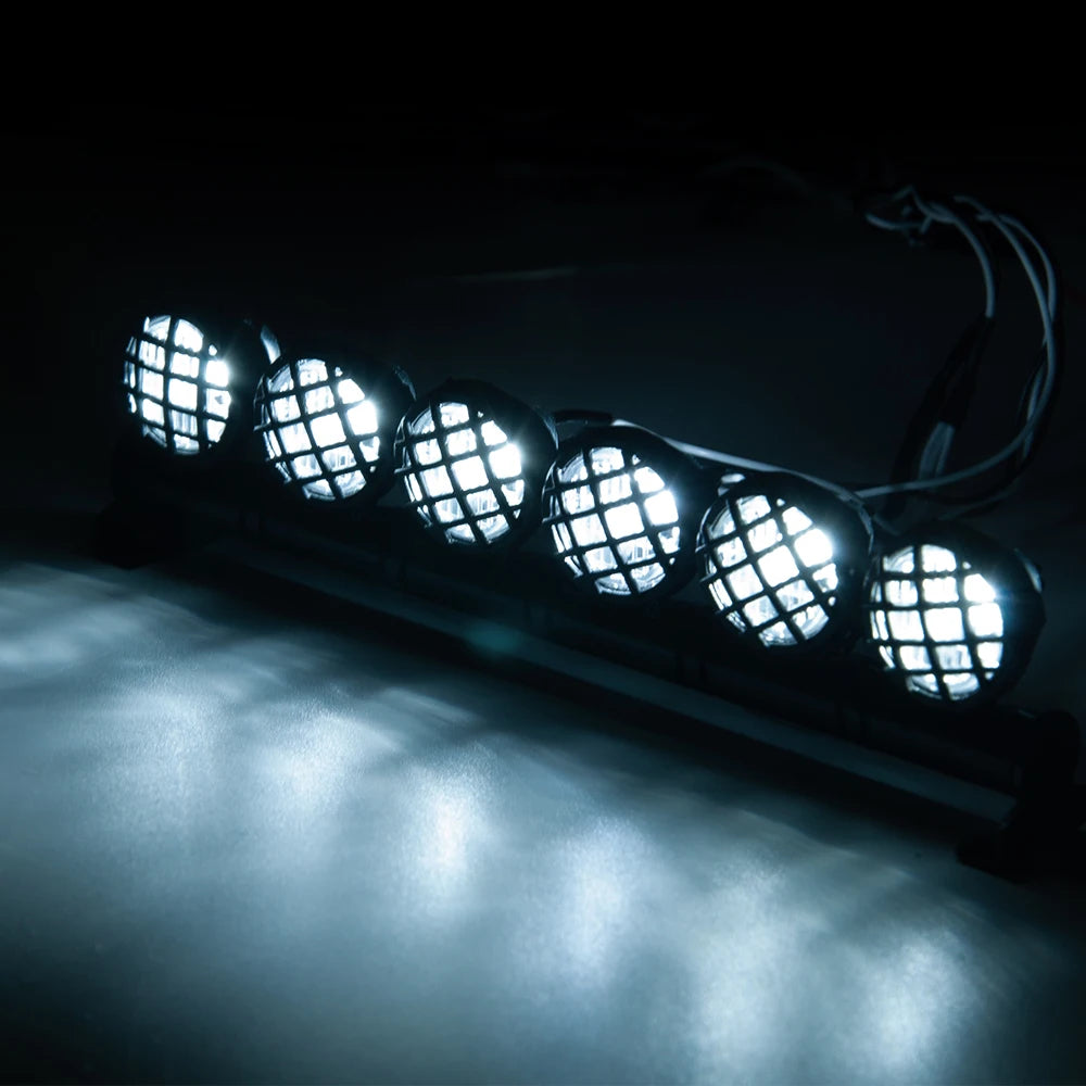 MIBIDAO 2/4LED RC Car Roof Light Round Lamp Spotlight For 1/10 Axial SCX10 II 90046 TRX4 Tamiya CC01 D90 D110