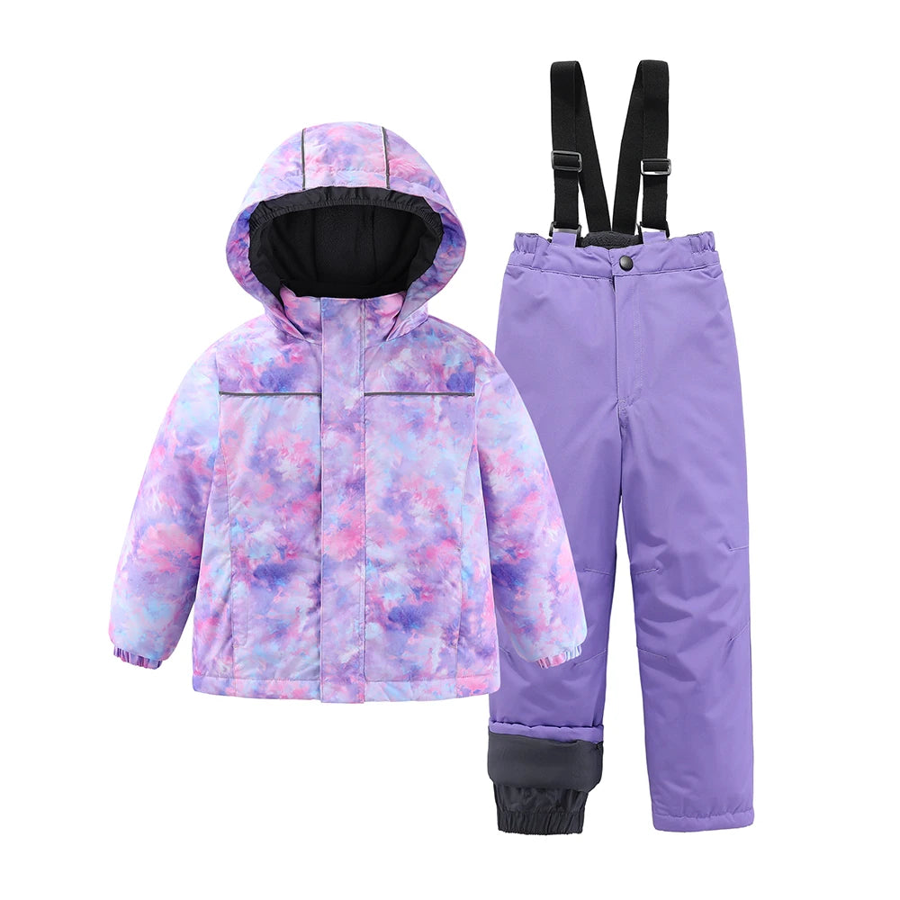 Kids Ski Suit Waterproof Snowboard Jacket & Pants Set - Boys Girls Winter Snow Gear 3-12 Years