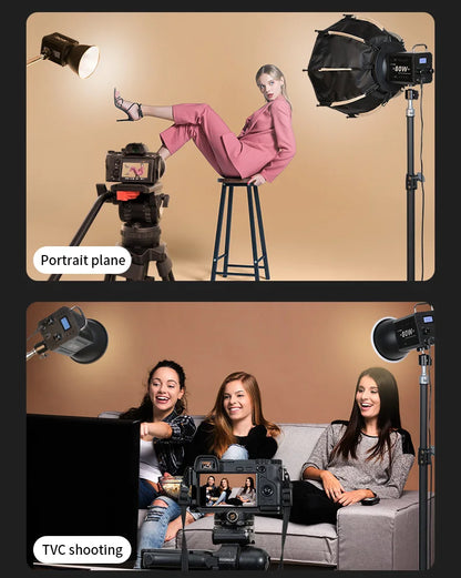ZU80/ZU60 Photo Studio Light COB Bi-Color 2500-8500K CRI≥95 TLCI≥97 With Diffuser LED Video Lights Fill Lighting