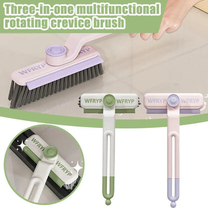 Multifunctional Rotating Gaps Cleaning Brush Adjust 360° Rotating Brush Head AU