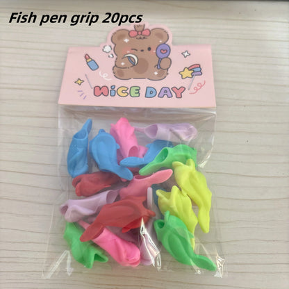 1/3pcs Children Writing Pencil Pan Holder Kids Learning Practise Silicone Pen Aid Grip Posture Correction Device for Students
