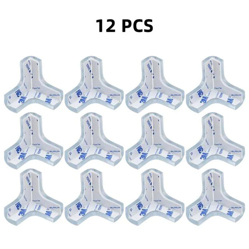 Baby Safety Corner Protectors - Premium Silicone Table Edge Guards (12 Pack)