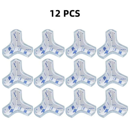 Baby Safety Corner Protectors - Premium Silicone Table Edge Guards (12 Pack)