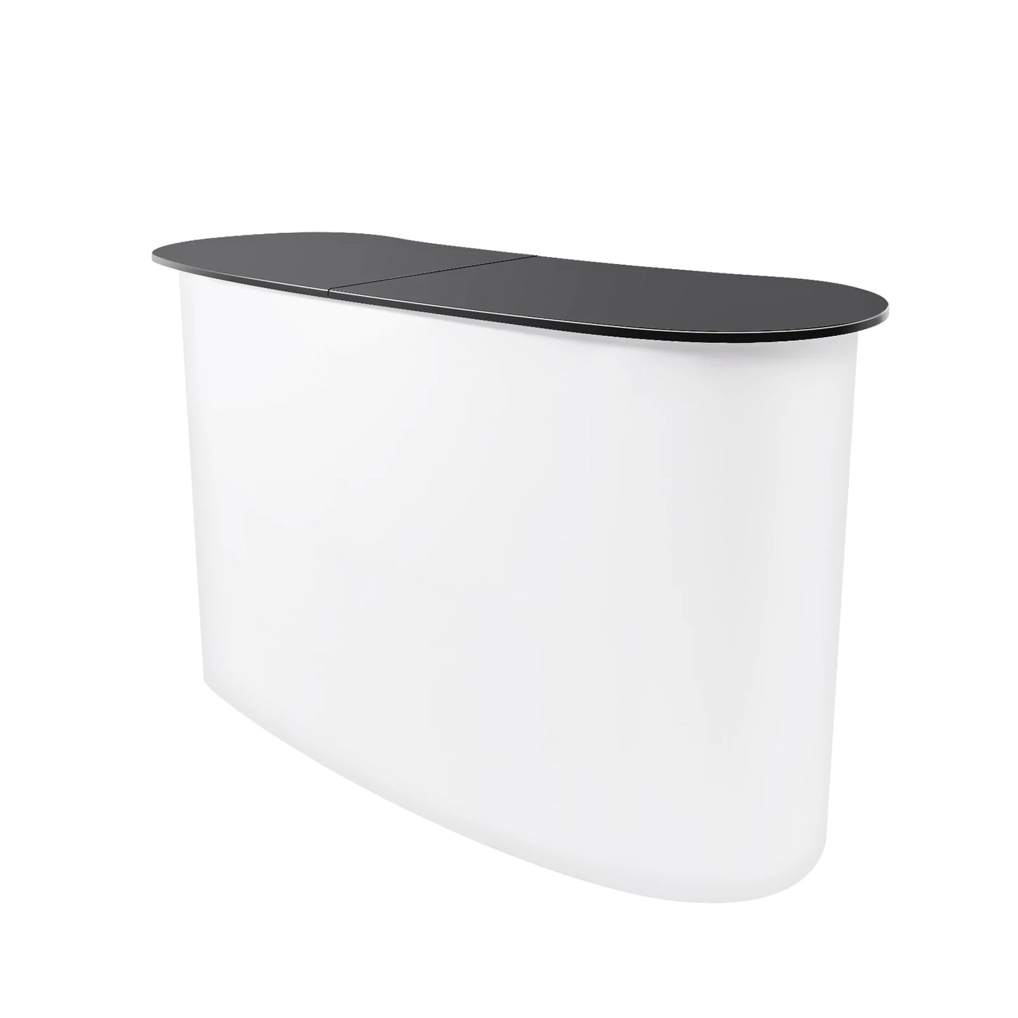 Foldable Tradeshow Table Exhibition Countertop Podium Promotion Table Office Reception Desk School Lecture Table