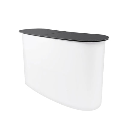 Foldable Tradeshow Table Exhibition Countertop Podium Promotion Table Office Reception Desk School Lecture Table