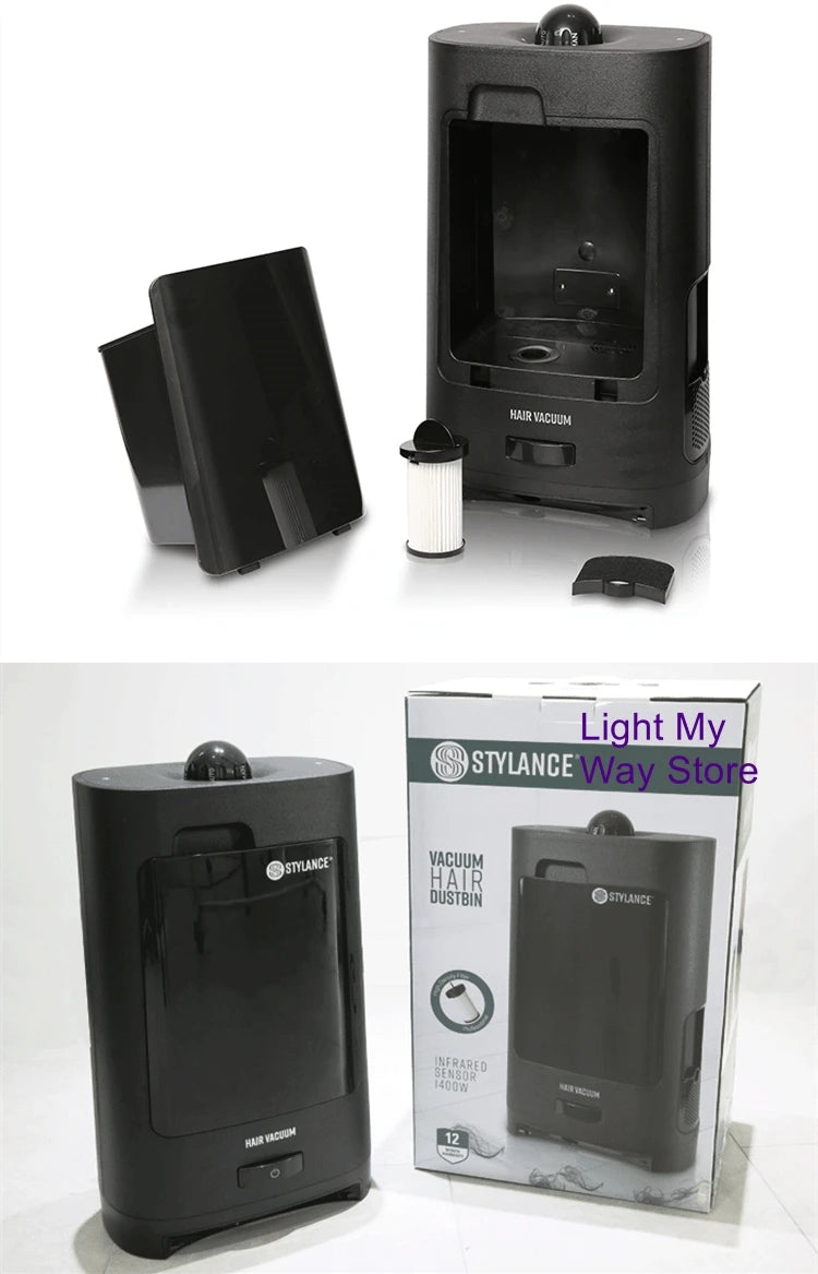 Professional Hair Salon Vacuum Waste Bin - Infrared Sensor Auto-Suction Hair Collector