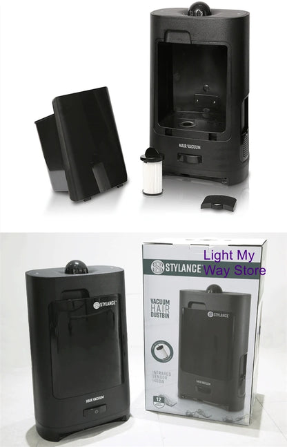 Professional Hair Salon Vacuum Waste Bin - Infrared Sensor Auto-Suction Hair Collector