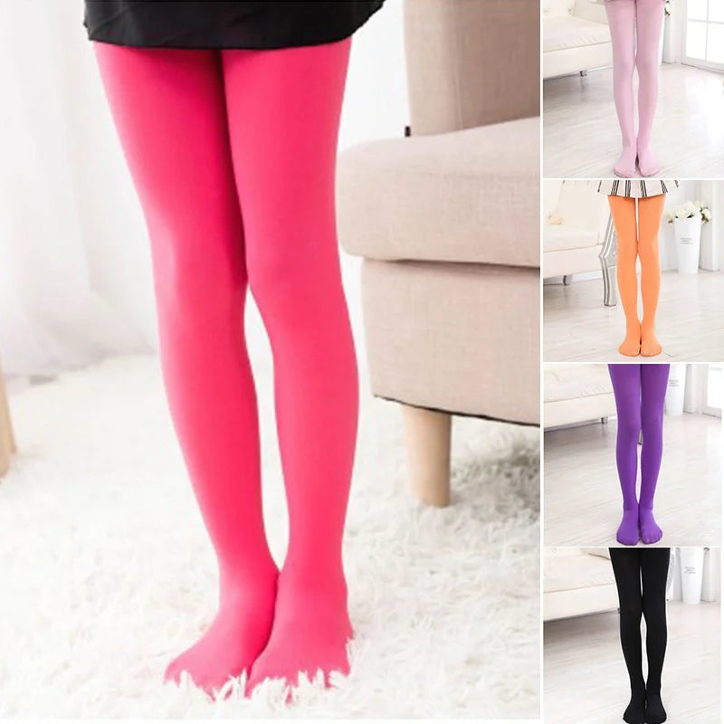 Premium Girls Ballet Dance Tights - Soft Footed Stockings for Dance, Halloween & School Uniform
