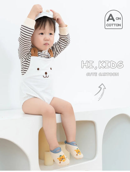 Spring Anti Slip Baby Socks Toddler Kids Floor Socks with Rubber Soles Autumn Newborn Baby Boy Girl Cartoon Cute Ball Warm Socks