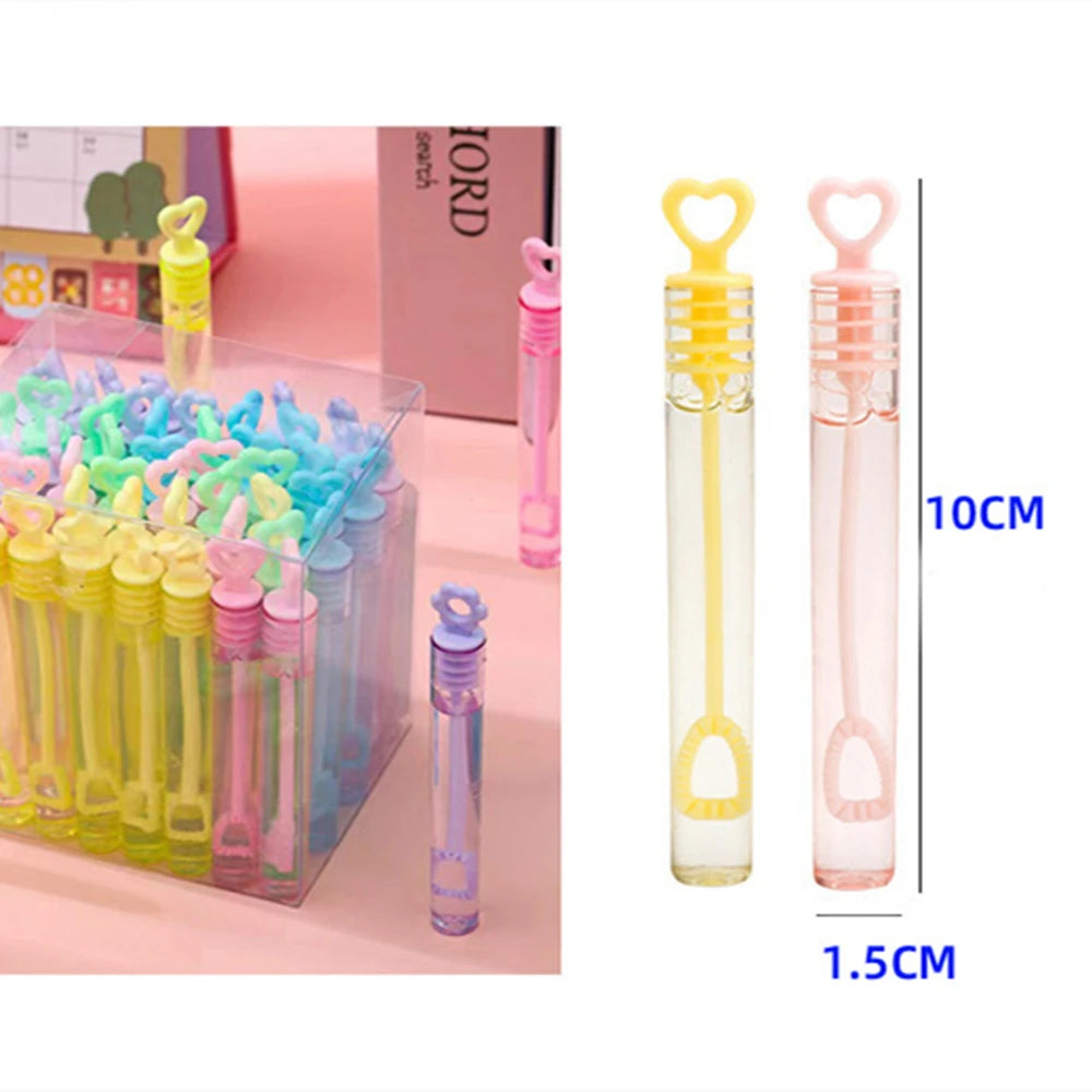 Mini Bubble Wands Party Favors - 10-30PC Cute Empty Bubble Tubes for Kids Birthday, Wedding & School Events