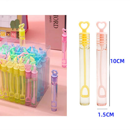 Mini Bubble Wands Party Favors - 10-30PC Cute Empty Bubble Tubes for Kids Birthday, Wedding & School Events