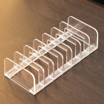 Premium Acrylic Eyeshadow Palette Organizer - Makeup Storage Tray with Compartments for Cosmetics