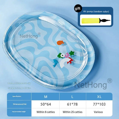 Tummy Time Mat Iatable Summer Cooling Pet Water Bed Cushion For Cats