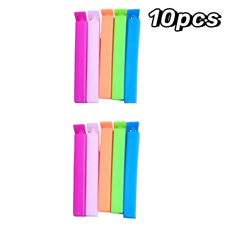 5-30pcs Colorful Sealing Clips Moisture-Proof Fresh-Keeping Snack Bag Sealer Clamp for Plastic Bags Reusable Kitchen Accessory