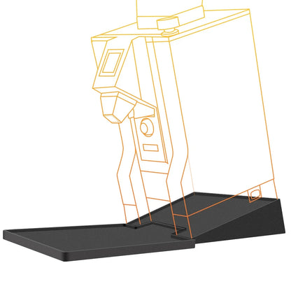 Inclined Bracket with Tray Compatible Eureka Mignon Grinder Durable Tilt Angle Base and Drip Tray Espresso Grinder Accessories