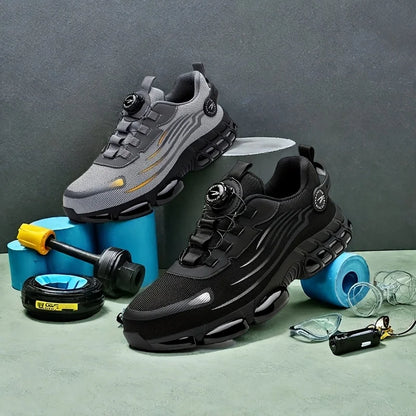 Men's Safety Shoes Are Suitable for Construction Work Leisure Sports Shoes Anti Puncture and Anti Smashing Steel Toe Shoes