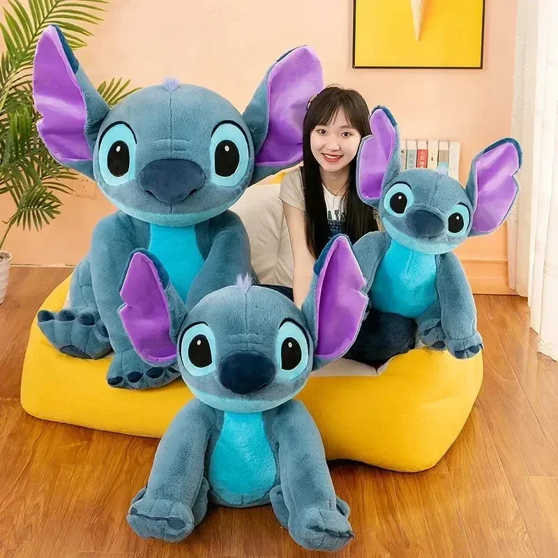 New Disney Giant Size Lilo&stitch Plush Stuffed Doll Animal Couple Cartoon Sleeping Pillow Softmaterial Toy For Christmas Gif