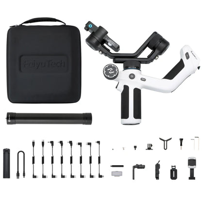 FeiyuTech SCORP Mini 2 Handheld Gimbal 3-Axis Mirrorless & Action Camera Smartphone with AI tracker Magnetic Fill, 1.2kg Payload