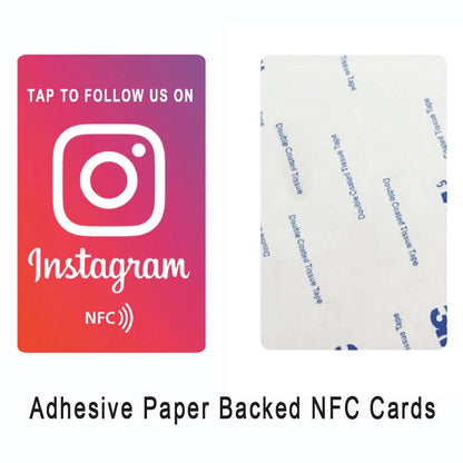 Instagram NFC Card Increase Your Follows Tap to Follow PVC Material Standard Card Size
