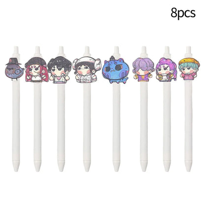 Demon Hunters Gel Pen Kpop Pen Hunter Ballpoint Pen Party Favors for Guest School Office Stationery Supplies Writing Tools