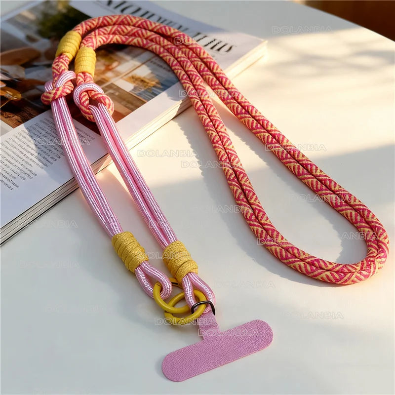 Creative 3-in-1 Mobile Phone Lanyard Wrist Strap Crossbody Hanging Neck Cellphone Chain Travel Convenience Phone Anti-loss Strap