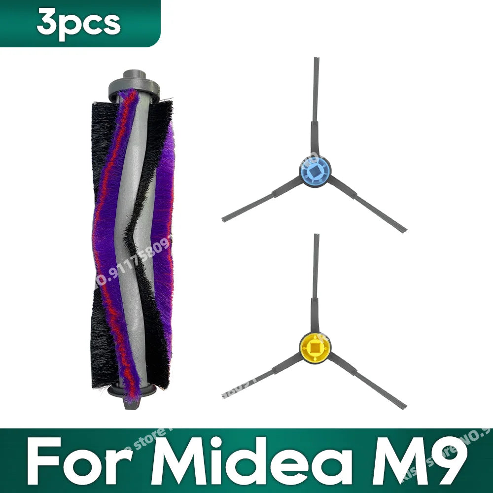Compatible for Midea M9, EUREKA E10s, Obode A8 Vacuum Cleaner Accessories Main Side Brush Hepa Filter Mop Rag Replacement Parts