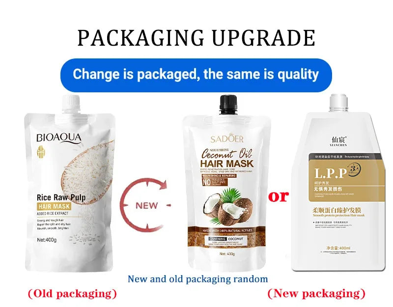 10/30/50/100/400g Magical Keratin Hair Mask 5 Seconds Repair Damaged Frizzy Hair Soft Smooth Shiny Rice Moisturizing Hair Care