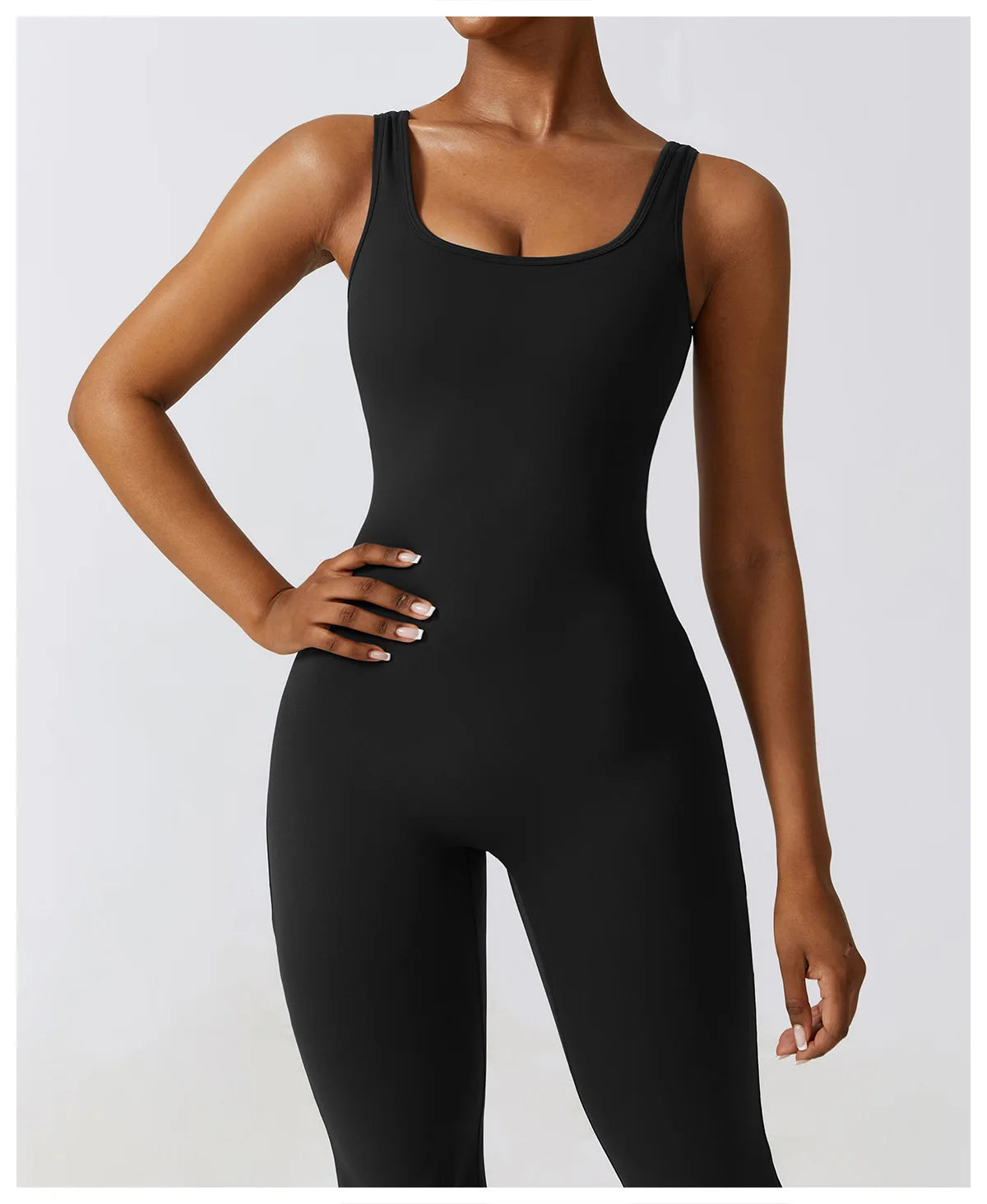 Women's Sexy Yoga Jumpsuit - One Piece Workout Tracksuit with Push Up Support