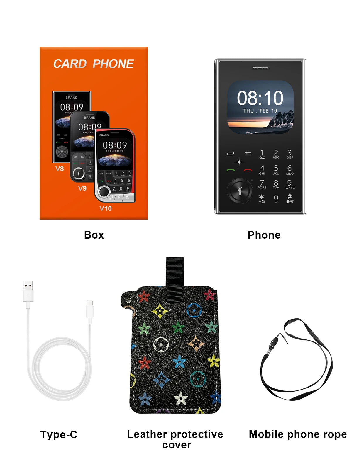 SERVO V8 Feature Mobile Phone 2 SIM Standby Magic Voice Speed Dial Blacklist FM Radio Torch 2G GSM Card Style Button Cellphones