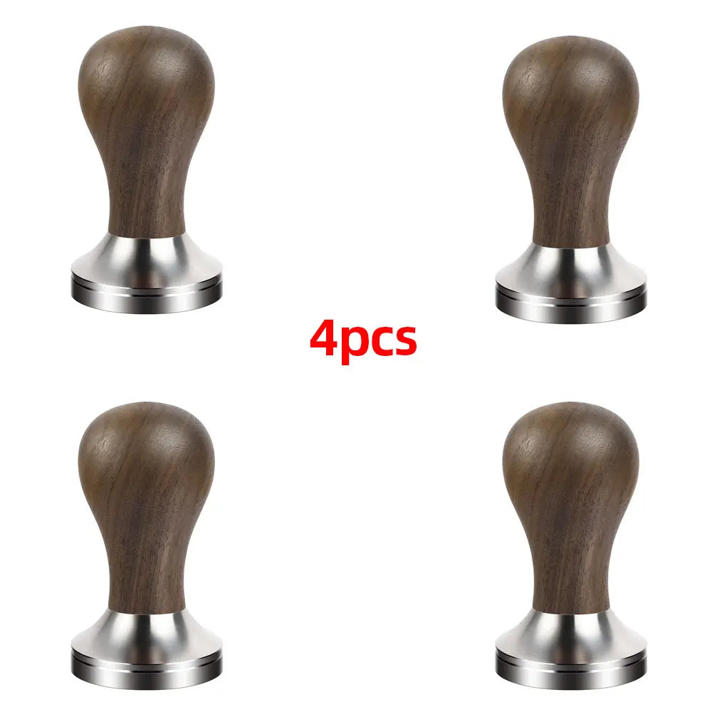 BioloMix Espresso Press Hammer 51mm Solid Wood with whole 304 Stainless Steel Base, suit CM7008