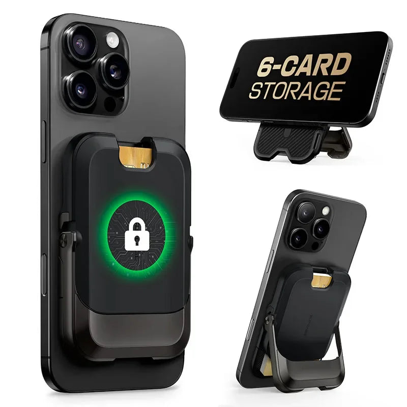 SUPCASE Magnetic Wallet Phone Stand Card Holder for iPhone 16/15/14/13 Series Strong Magnetic Lock Wallet with Stand