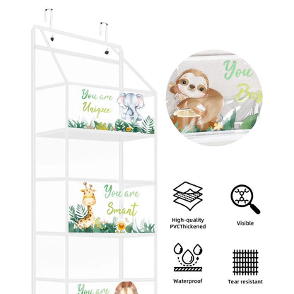 1pc 4 /6Layer Over The Door Hanging Organizer Cosmetics Wall Hanging Storage Organizerfor Nursery Bathroom Closet Bedroom Dorm