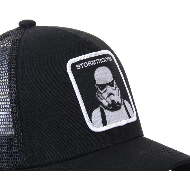 Anime Star Wars Cotton Baseball Cap Adjustable Men Women Hip Hop Dad Mesh Trucker Mesh Summer Sun Shading Breathability Cap Hat