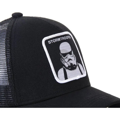 Anime Star Wars Cotton Baseball Cap Adjustable Men Women Hip Hop Dad Mesh Trucker Mesh Summer Sun Shading Breathability Cap Hat