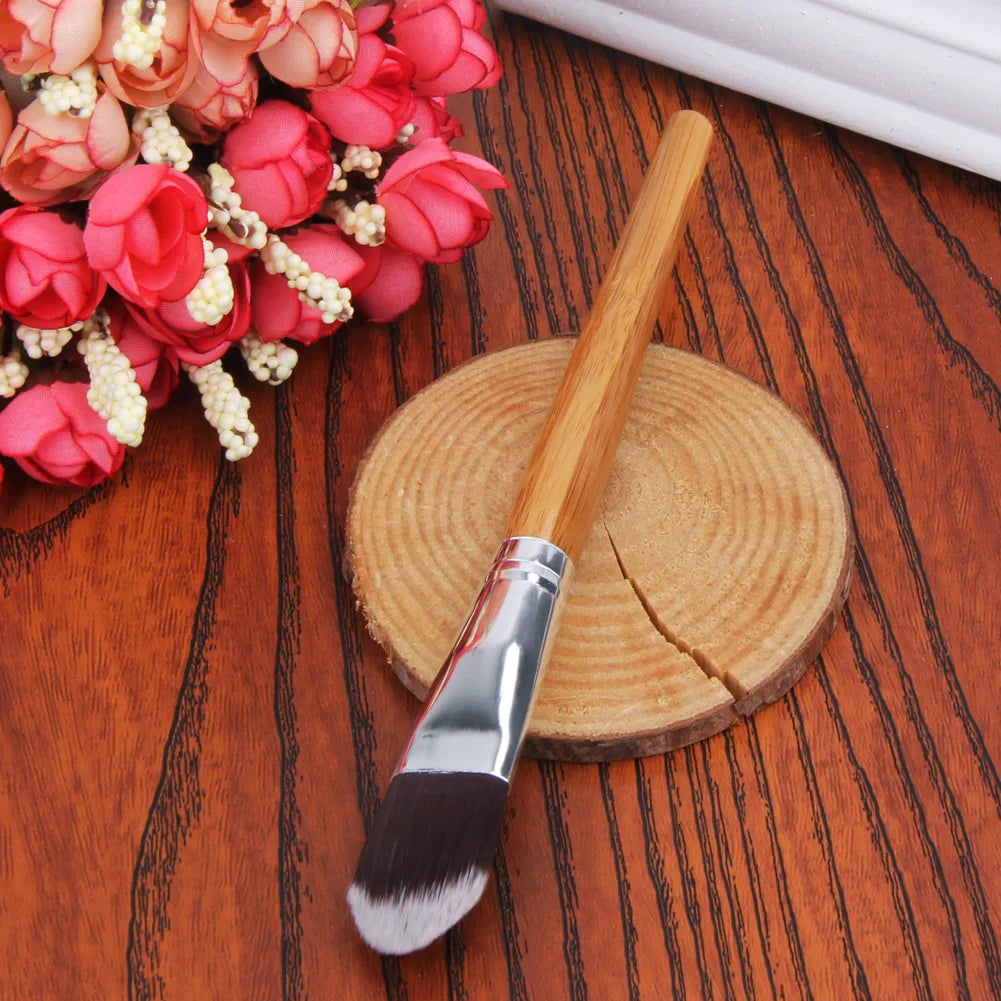 BB Creams Scrubber Multifunctional Foundation Liquid Applicator Bamboo Handle Reusable Valentine Day Gift Face Beauty Tool