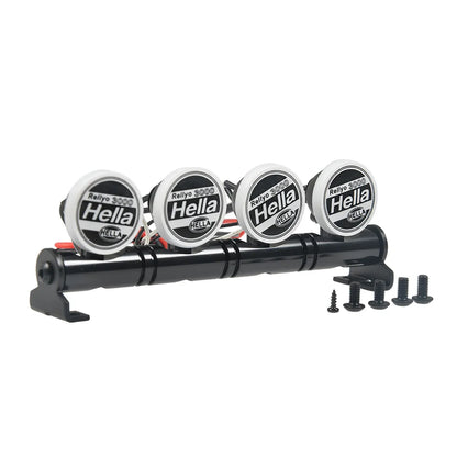 MIBIDAO 2/4LED RC Car Roof Light Round Lamp Spotlight For 1/10 Axial SCX10 II 90046 TRX4 Tamiya CC01 D90 D110