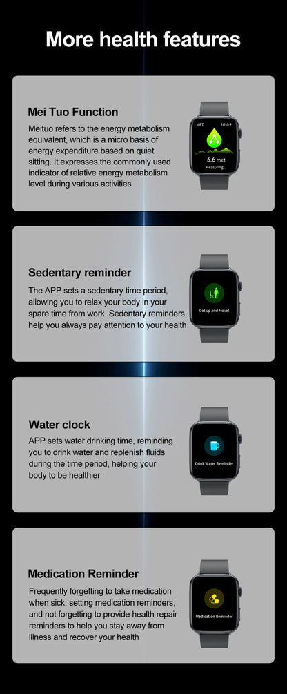 2025New NFC Smat Watch Women 1.85-inch Blood Pressure Heart Rate Bluetooth Call Female Health Smarwatches Ladies For Android IOS